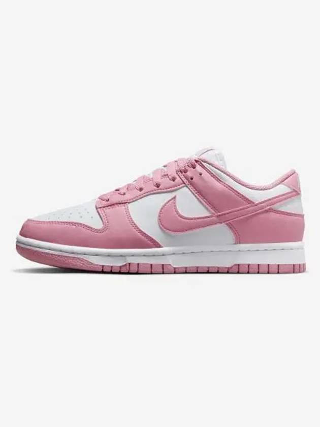 Dunk Low Top Sneakers White Elemental Pink - NIKE - BALAAN 1