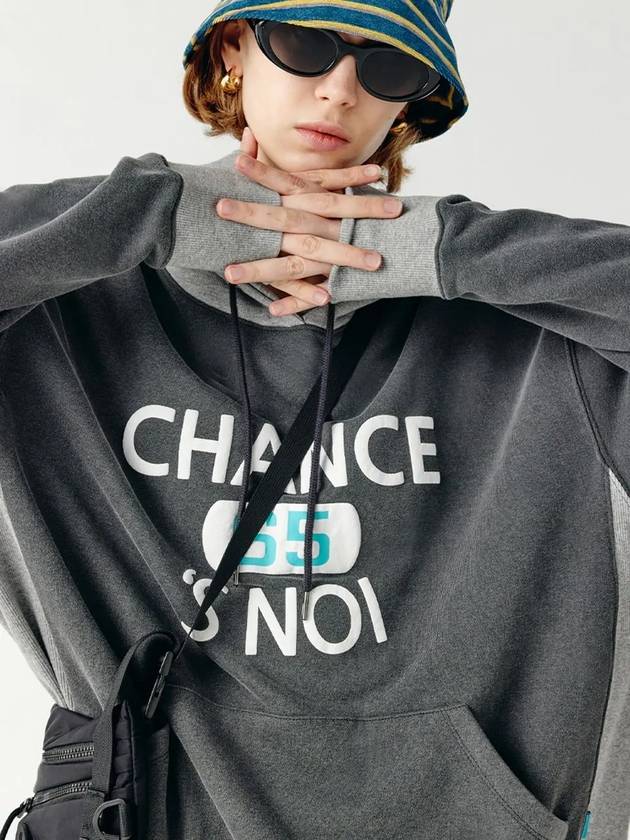 Unisex BAMXHD Basket Sweat Hoodie Mix Charcoal - CHANCE'S NOI - BALAAN 3