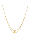 Brass Gold Finish Triomphe Suspended Necklace Gold - CELINE - BALAAN 1