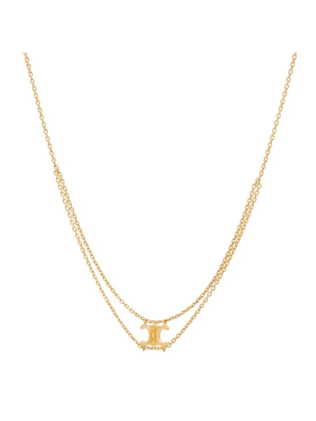 Triomphe Suspended Necklace Gold - CELINE - BALAAN 1