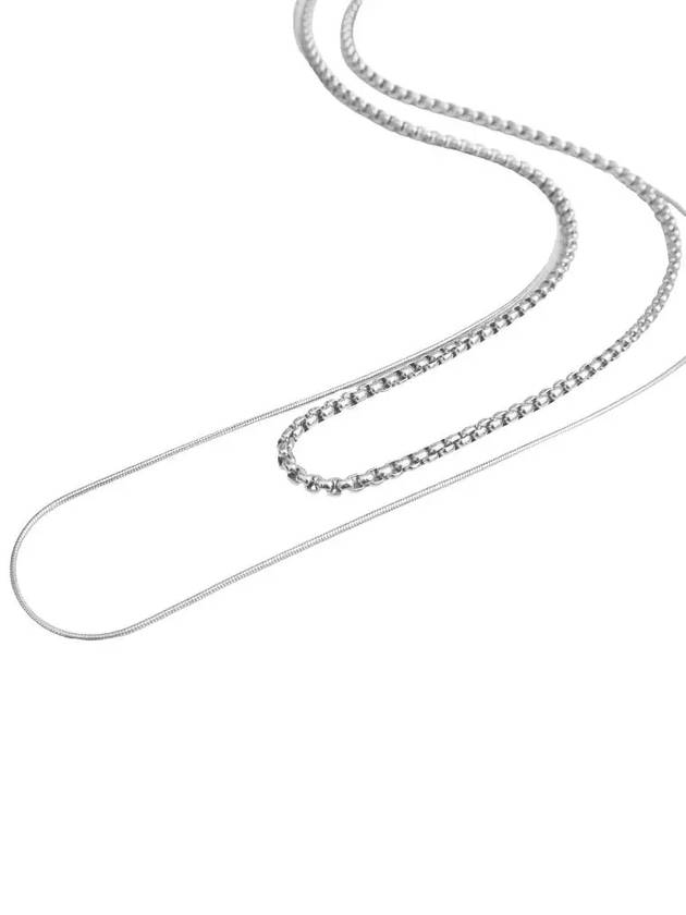 Men's Necklace Two-Row Chain Surgical Steel CLEF NU DISCO - BASSCLEF - BALAAN 4