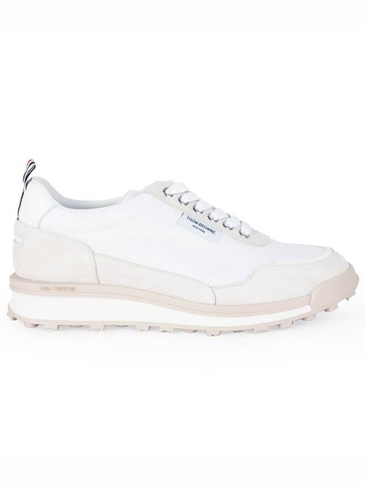 Alumni Eco Nylon Sneaker Tonal White Fun Mix - THOM BROWNE - BALAAN 2