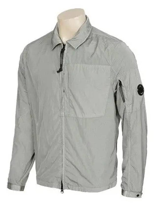 Lens Wappen Chrome R Overshirt Jacket Gray - CP COMPANY - BALAAN 2