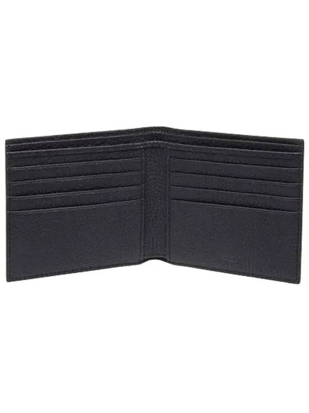 Striped Leather Half Wallet Black - BALLY - BALAAN 5