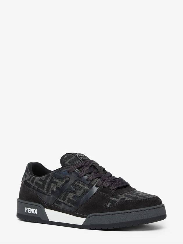 Match FF Jacquard Low Top Sneakers Black - FENDI - BALAAN 4