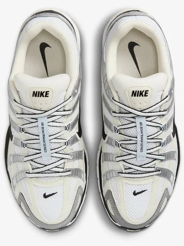 P 6000 Low Top Sneakers Coconut Milk Metallic Silver - NIKE - BALAAN 5