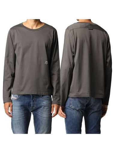 Shadow Project Logo Long Sleeve T-Shirt Charcoal - STONE ISLAND - BALAAN 1