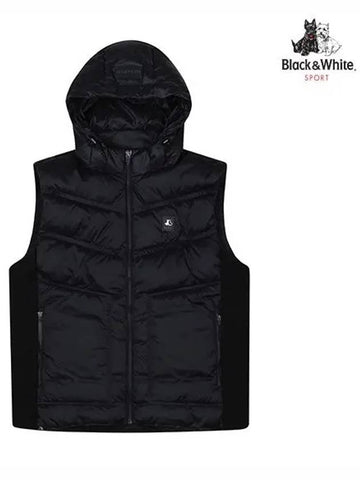 Men s Winter Swing Heavy Down Vest 1014GXWN BLACK - BLACK&WHITE - BALAAN 1