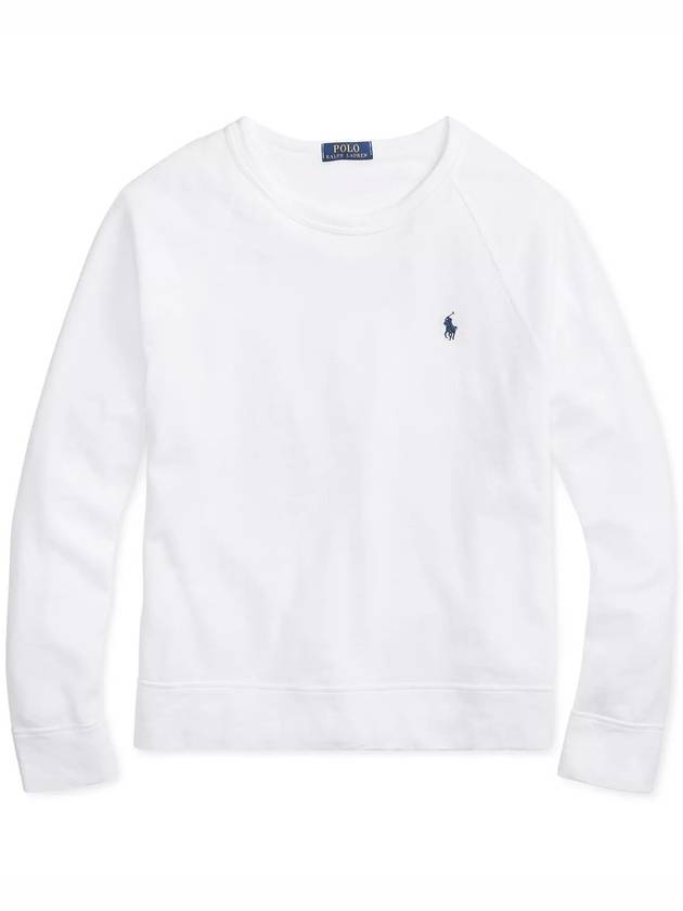 Men's Pony Logo Crew Neck Sweatshirt White - POLO RALPH LAUREN - BALAAN 2