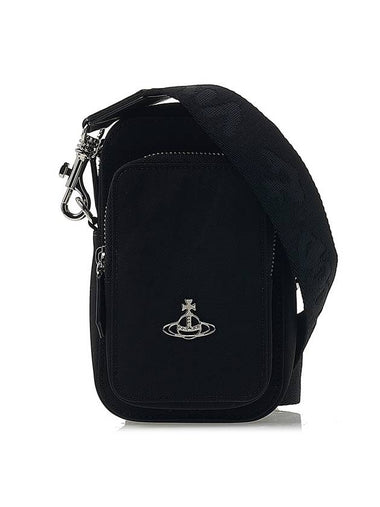 Re-Nylon Phone Cross Bag Black - VIVIENNE WESTWOOD - BALAAN 1