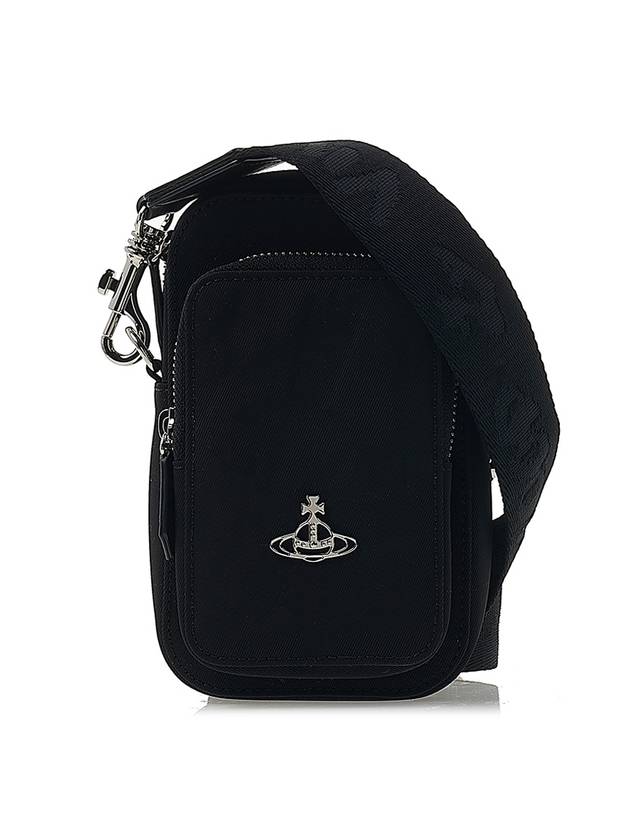 Re-Nylon Phone Cross Bag Black - VIVIENNE WESTWOOD - BALAAN 1