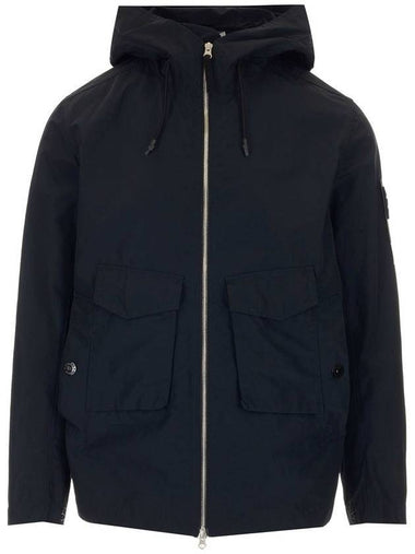 Wappen Patch Micro Reps Hooded Jacket Navy - STONE ISLAND - BALAAN 1