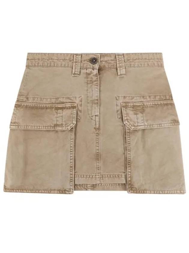 Colored Cargo A-Line Skirt Khaki - GOLDEN GOOSE - BALAAN 2