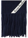 12th Anniversary CANADA NEW Wool Muffler Navy 271176 885 - ACNE STUDIOS - BALAAN 4