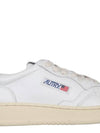 Medalist Green Tab Leather Low Top Sneakers White - AUTRY - BALAAN 3