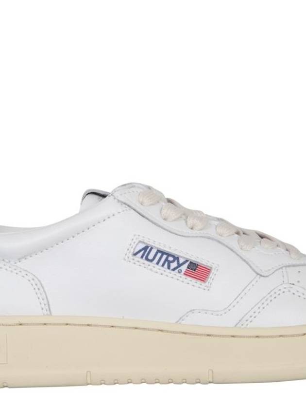 Medalist Green Tab Leather Low Top Sneakers White - AUTRY - BALAAN 3