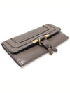 3P0573 Brown Tan Grained Calfskin Gold Marci Flap Long Wallet - CHLOE - BALAAN 4