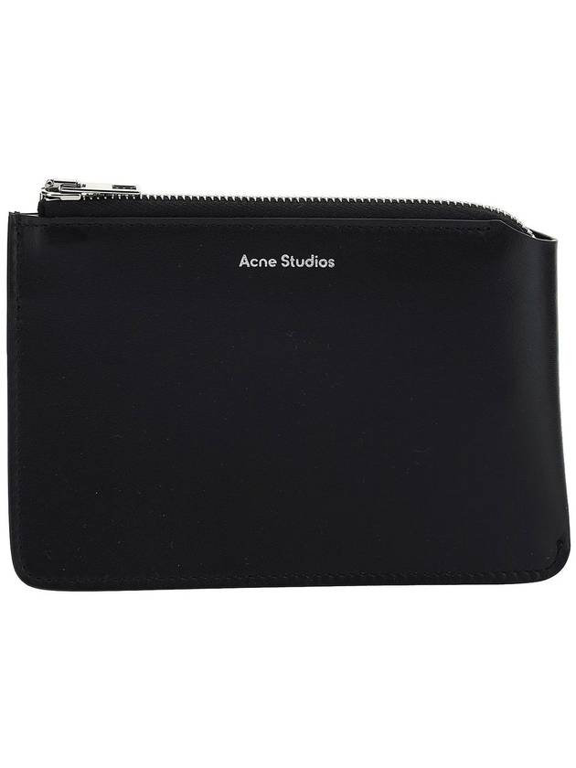 Signature Logo Card Wallet Black - ACNE STUDIOS - BALAAN 1