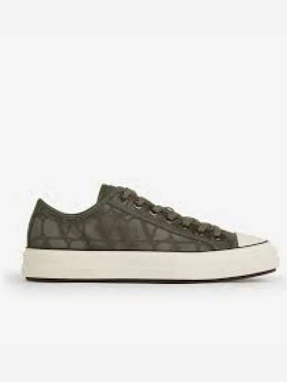 Toile Iconographe Low Top Sneakers Green - VALENTINO - BALAAN 2