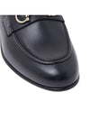 Gancini Ornament Mule Loafers Black - SALVATORE FERRAGAMO - BALAAN 10