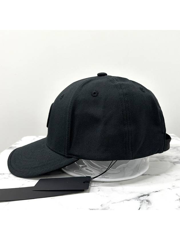 Kids Embroidery Logo Cotton Ball Cap Black - STONE ISLAND - BALAAN 5