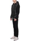 Men's Padded Cotton Cardigan Black - MONCLER - BALAAN 5