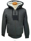 Classic Bunny Zip Up Hoodie White Lining Charcoal - MOOSE KNUCKLES - BALAAN 3