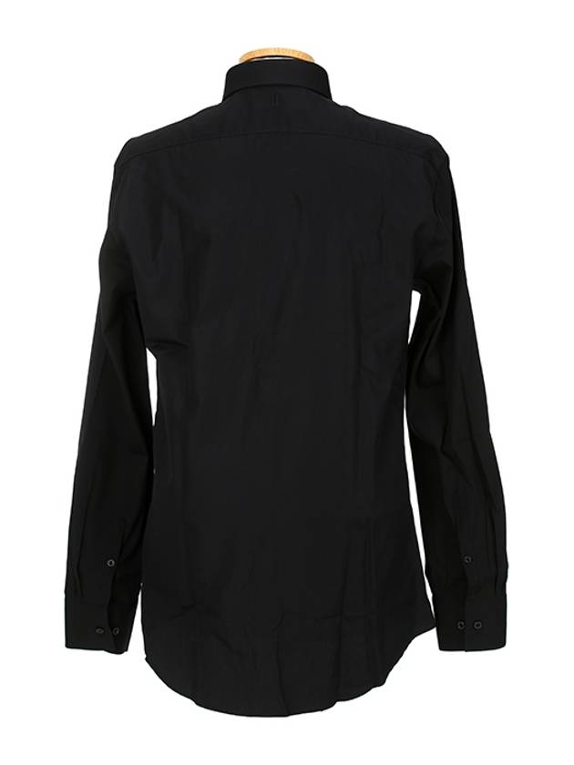 pintuck pleated long sleeve shirt black white - NEIL BARRETT - BALAAN 3