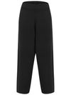 banding tapered knit pants black - CALLAITE - BALAAN 5