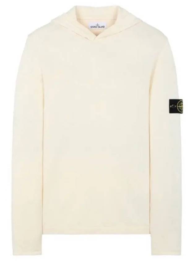 Logo Wappen Patch Hoodie Ivory - STONE ISLAND - BALAAN 2