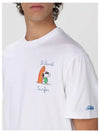 MC2 Raw Bath Surfer Snoopy Short Sleeve T Shirt - MC 2 SAINT BARTH - BALAAN 3