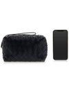 Intrecciato Leather Pouch Black - BOTTEGA VENETA - BALAAN 7