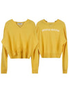 Logo Cashmere Knit Top Yellow - MIU MIU - BALAAN 11