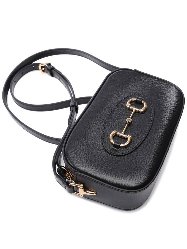 Horsebit 1955 Small Shoulder Bag Black - GUCCI - BALAAN 6