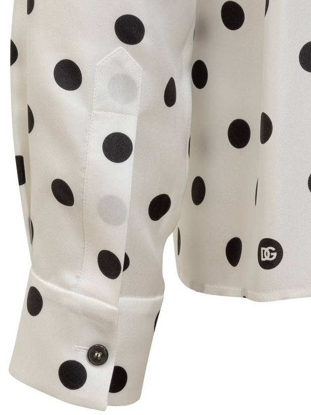 Polka dot silk shirt F5S31TIS1VI - DOLCE&GABBANA - BALAAN 4