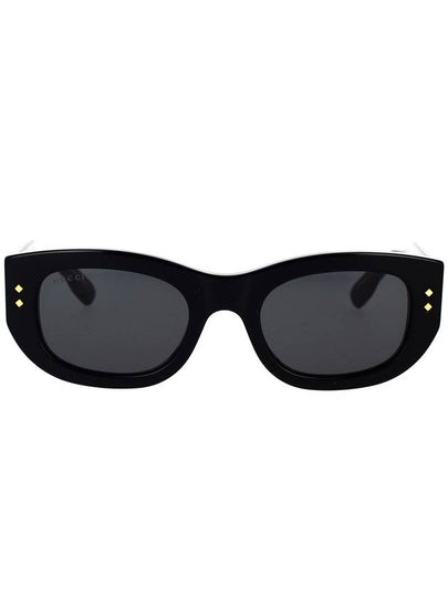 Rectangle Acetate Sunglasses Black - GUCCI - BALAAN 2