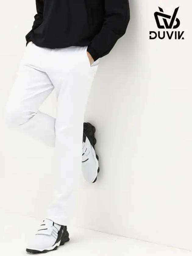 spandex white brushed in-banding golf pants DD3MPT351WH - DUVIK - BALAAN 3