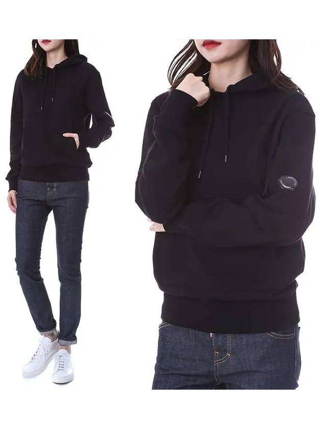 Lens Wappen Pocket Hoodie Black - CP COMPANY - BALAAN 2