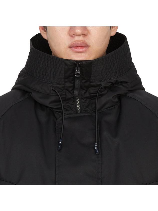 710F2 Ghost Performance Twill Wool-TC Down Parka Black - STONE ISLAND - BALAAN 8