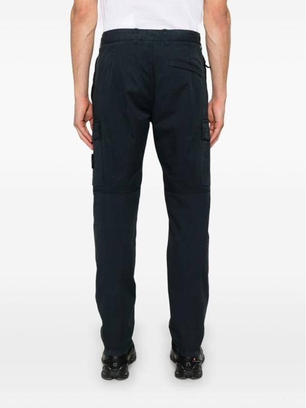 Supima Cotton Twill Stretch Straight Pants Navy - STONE ISLAND - BALAAN 5