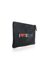 I Love Techno Clutch Bag Black - BALENCIAGA - BALAAN 4