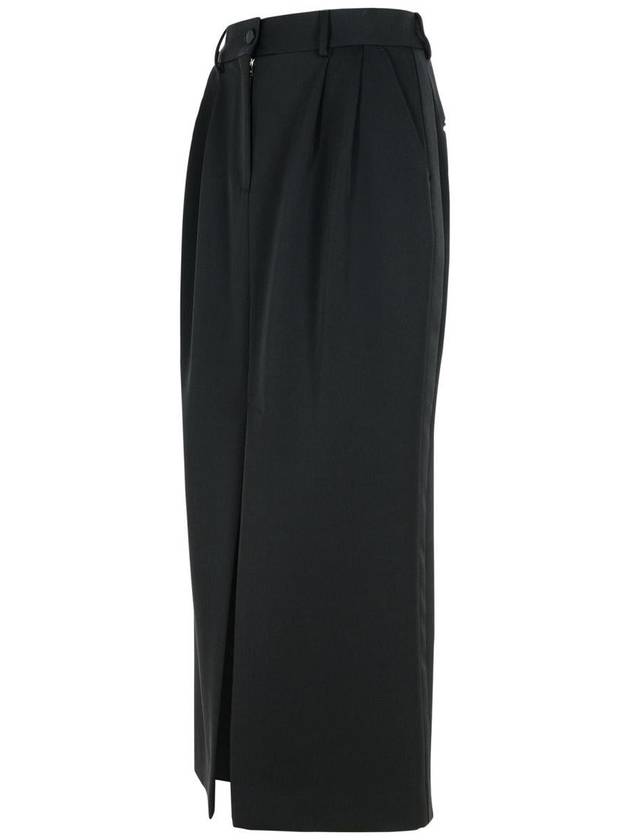 Long Yuet Tuxedo Style Pencil Skirt Black - DOLCE&GABBANA - BALAAN 3