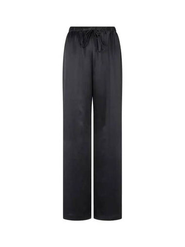 Drawstring banding silk pants black 271746 - REFORMATION - BALAAN 1