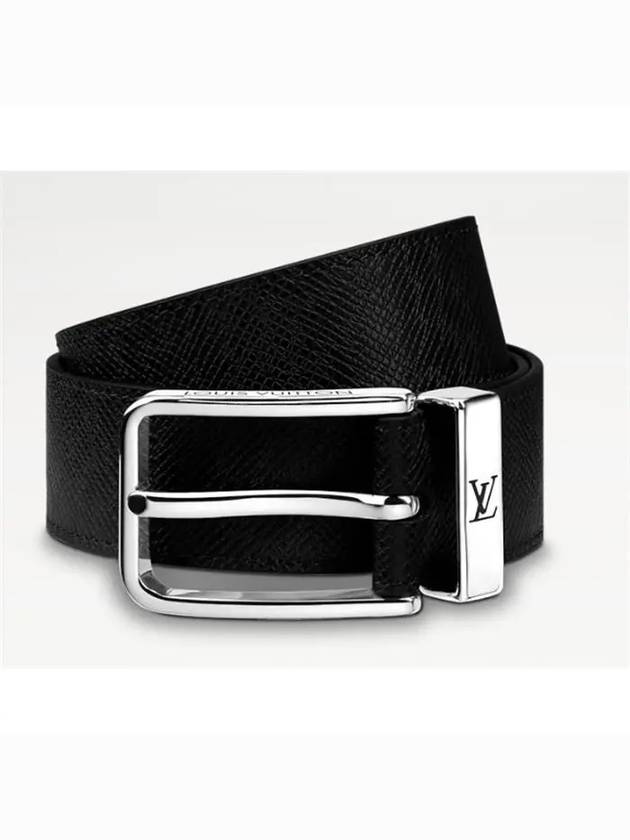 Pont Neuf 35MM Leather Belt Black - LOUIS VUITTON - BALAAN 3