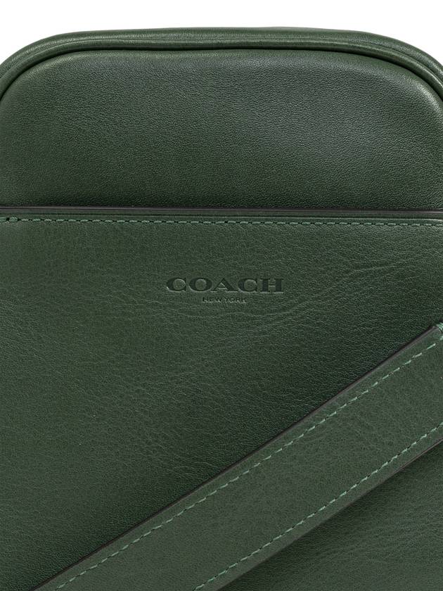 Coach Leather Shoulder Bag, Men's, Green - COACH - BALAAN 6