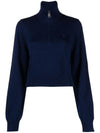 Cropped Half Zipper Sweater IL1945 - ADIDAS - BALAAN 1