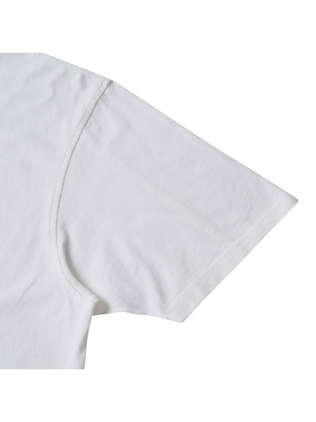 Logo Print Cotton Short Sleeve T-Shirt White - CP COMPANY - BALAAN 6