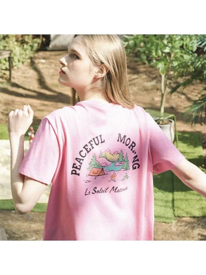 Summer Camping T Shirts PINK - LE SOLEIL MATINEE - BALAAN 2