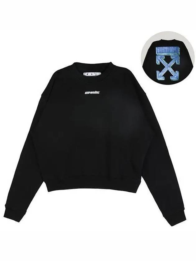 Men's Marker Pen Arrow Sweatshirt Black - OFF WHITE - BALAAN 2