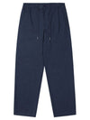 Linen string straight pants navy - SOLEW - BALAAN 1